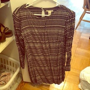 Black patterned H&M dress